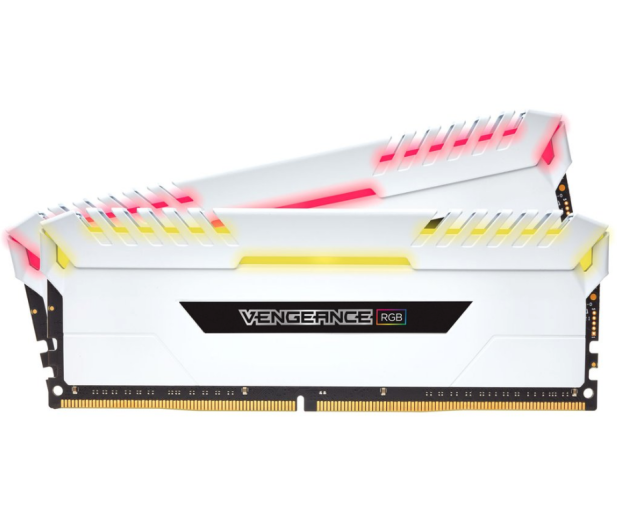 CORSAIR DDR4 Vengeance RGB LED 16GB/3200 (2*8GB) White CMR16GX4M2C3200C16W - 389795 - zdjęcie